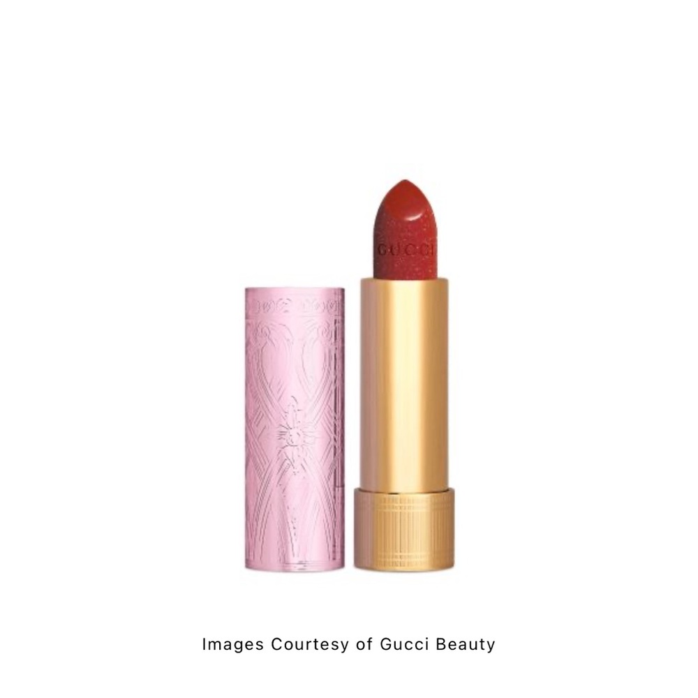 Gucci Velvet Lipstick Limited Edition #505 Janet Rust (Sparkly Red) - Picture 13 of 15
